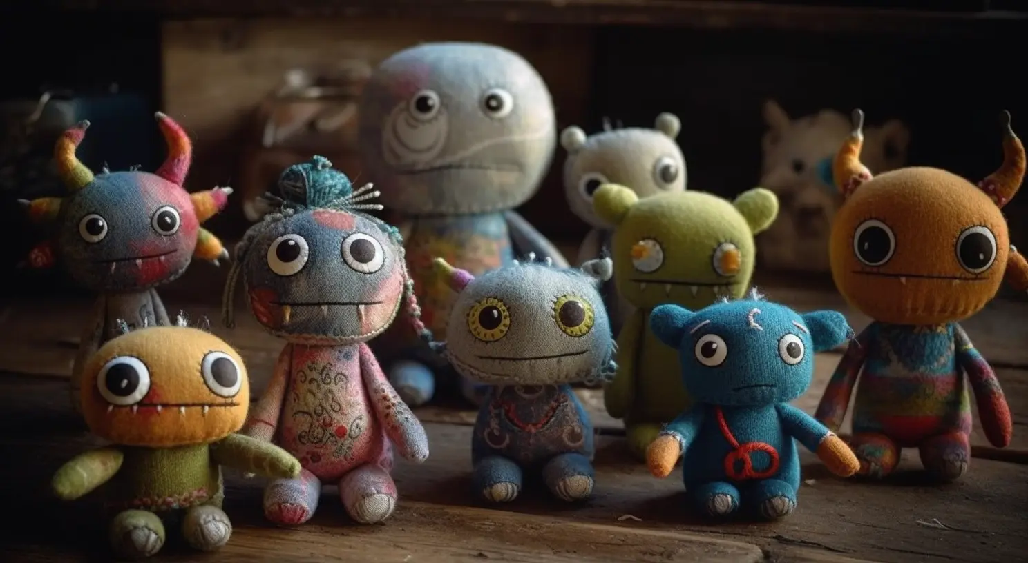 Mischievous Fuggler Doll showing its unique teeth